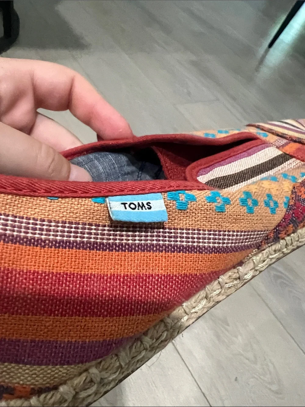 TOMS Multicolor Woven Slip-On Espadrilles - Picture 11 of 11